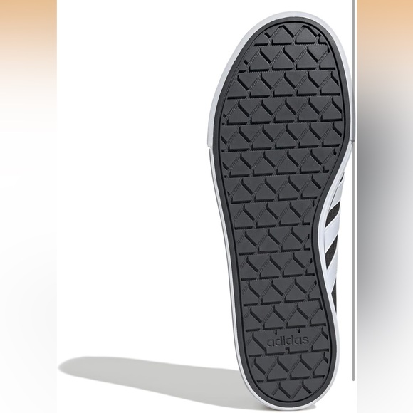 adidas Black Canvas Low-Top Sneaker with White Stripes main image 6